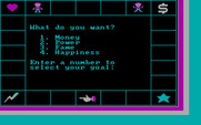 Fame & Fortune for IBM PC/Compatibles - What is your goal?