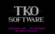 Fame & Fortune for IBM PC/Compatibles - TKO Software logo.