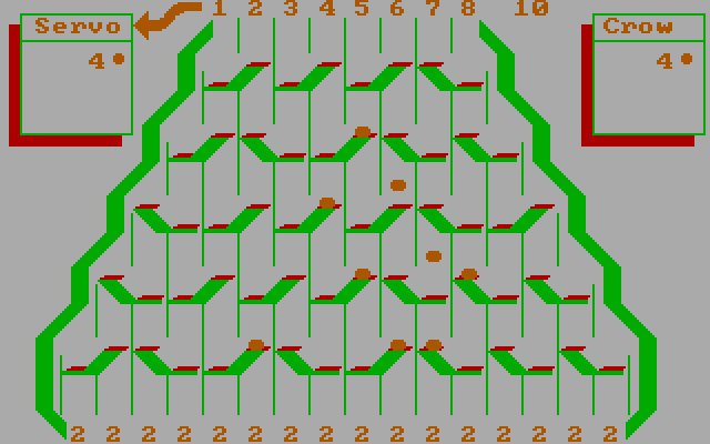 Switchbox IBM PC/Compatibles Screenshot: So far the score is tied...