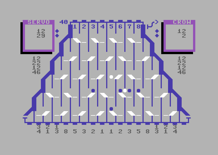 Switchbox Commodore 64 Screenshot: Create a cascade to earn extra points!