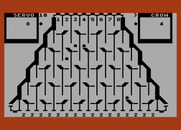Switchbox for Atari 8-bit - The balls fall down and flip the switches.