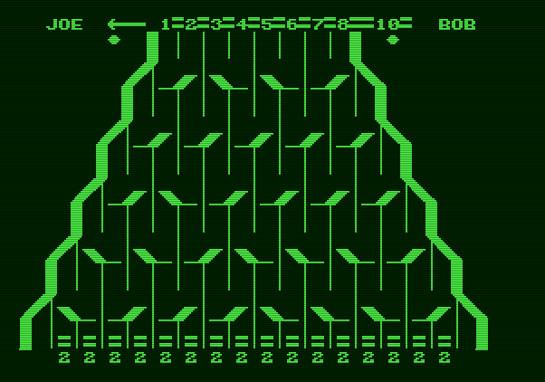 Switchbox Apple II Screenshot: Game start.