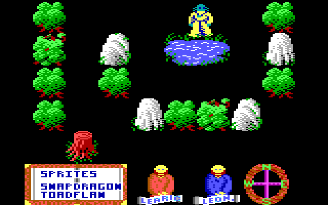 Feud IBM PC/Compatibles Screenshot: Found some water...