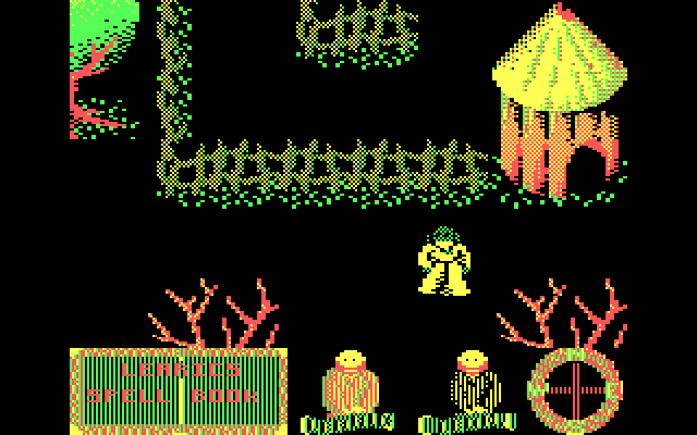 Feud IBM PC/Compatibles Screenshot: Exploring the area...