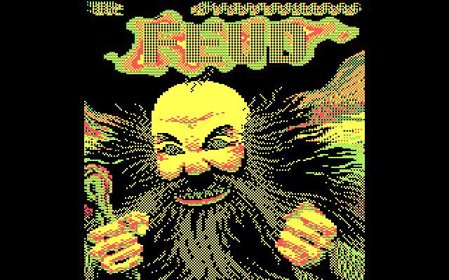 Feud IBM PC/Compatibles Screenshot: Title screen.