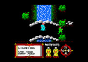 Feud for Amstrad CPC - Crossing a bridge...