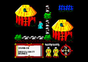 Feud for Amstrad CPC - Entering a village.