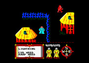 Feud for Amstrad CPC - Fences sometimes get in the way.