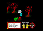 Feud for Amstrad CPC - This place is looking kind of spooky...