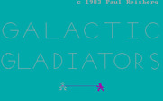 Galactic Gladiators for IBM PC/Compatibles - Title screen.