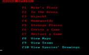 Galactic Gladiators for IBM PC/Compatibles - The main menu.