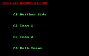 Galactic Gladiators for IBM PC/Compatibles - Which team should the computer control?