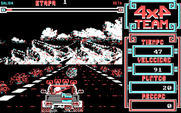 4x4 Team for IBM PC/Compatibles - Game start; avoid the obstacles!