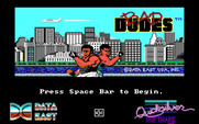 Bad Dudes vs. Dragon Ninja for IBM PC/Compatibles - Title screen.