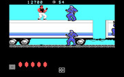 Bad Dudes vs. Dragon Ninja for IBM PC/Compatibles - Escaping on top of a truck.