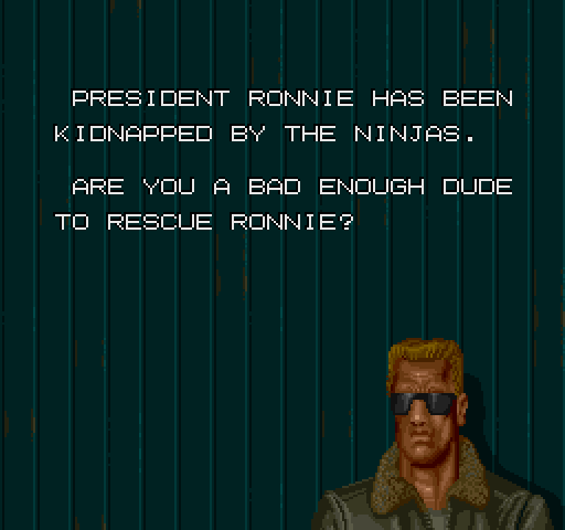 Bad Dudes vs. Dragon Ninja Arcade Screenshot: Ready to begin?