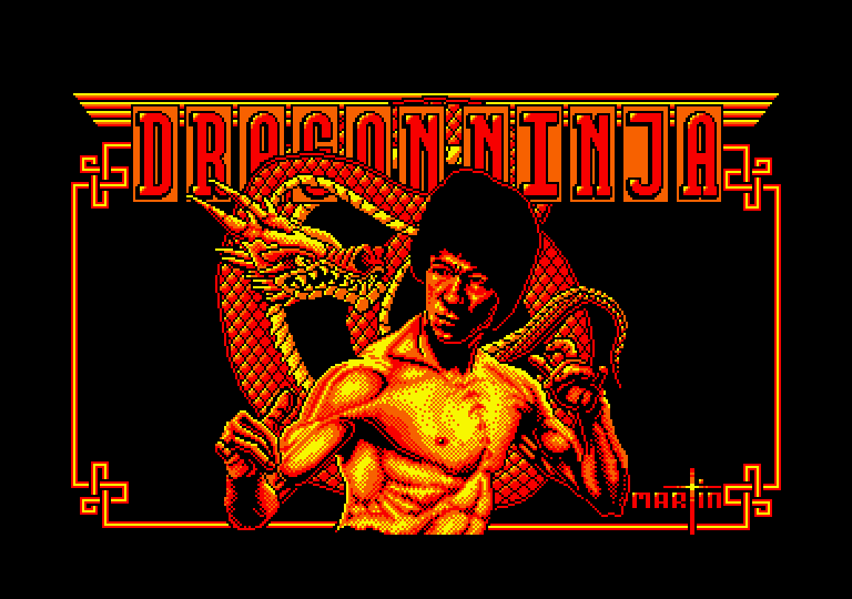 Bad Dudes vs. Dragon Ninja Amstrad CPC Screenshot: Loading screen.