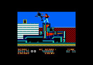 Bad Dudes vs. Dragon Ninja for Amstrad CPC - Nearing the end of the level...