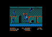 Bad Dudes vs. Dragon Ninja for Amstrad CPC - Don't fall off the platforms!