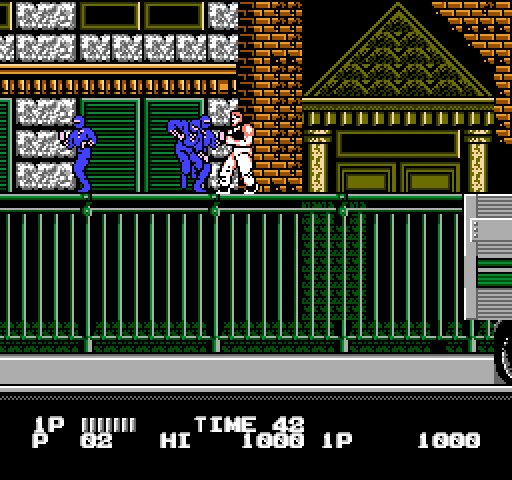Bad Dudes vs. Dragon Ninja NES / Famicom Screenshot: You're often outnumbered...