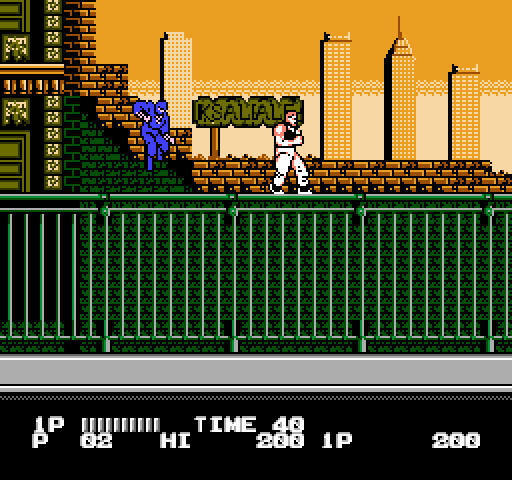 Bad Dudes vs. Dragon Ninja NES / Famicom Screenshot: Game start.