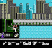 Bad Dudes vs. Dragon Ninja for NES / Famicom - This boss is small, but very quick!