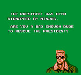 Bad Dudes vs. Dragon Ninja for NES / Famicom - Are you a bad enough dude to rescue the president?