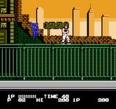 Bad Dudes vs. Dragon Ninja for NES / Famicom - Game start.