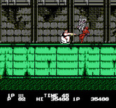 Bad Dudes vs. Dragon Ninja for NES / Famicom - Some ninjas, like these grey and red ones, are tougher to kill than the easy blue ones.