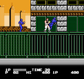 Bad Dudes vs. Dragon Ninja for NES / Famicom - Attacking ninjas...