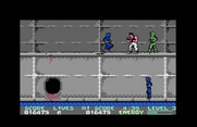 Bad Dudes vs. Dragon Ninja for Commodore 64 - Enemies appear from everywhere!