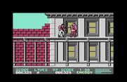 Bad Dudes vs. Dragon Ninja for Commodore 64 - Boss at the end of the first level.