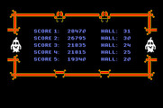 Bubble Ghost for Apple IIgs - High scores.
