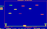 Burger Blaster for IBM PC/Compatibles - Burger pieces fly by on the screen.