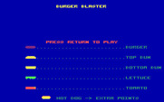 Burger Blaster for IBM PC/Compatibles - Title screen.