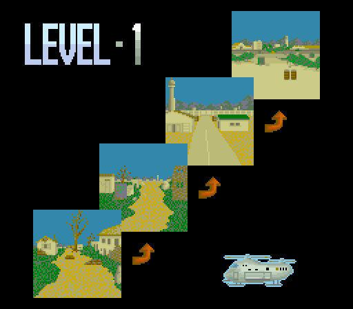 Cabal Arcade Screenshot: Ready to begin level 1?