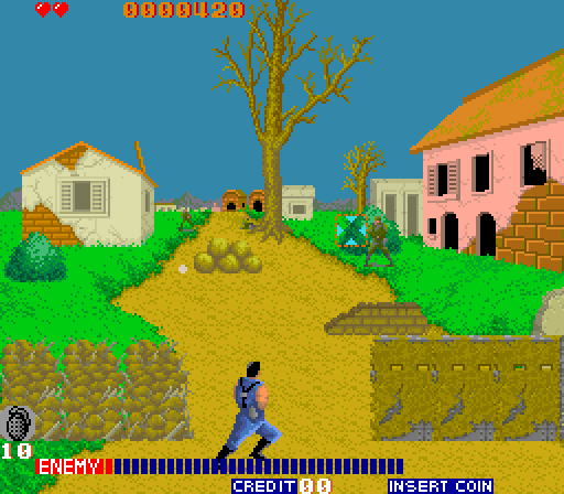 Cabal Arcade Screenshot: Game start.
