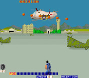 Cabal for Arcade - This large plane is an end of level boss of sorts...