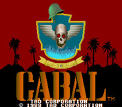 Cabal for Arcade - Title screen.