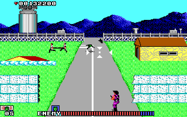 Cabal IBM PC/Compatibles Screenshot: Make sure you don't shoot anyone friendly.