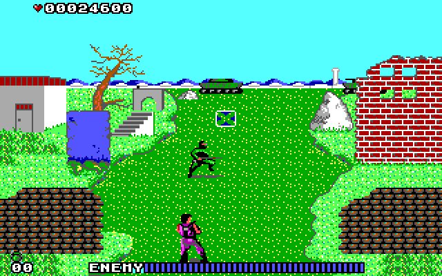 Cabal IBM PC/Compatibles Screenshot: The second screen for level 1.