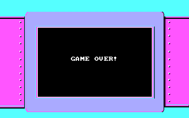 Cabal IBM PC/Compatibles Screenshot: Game over!