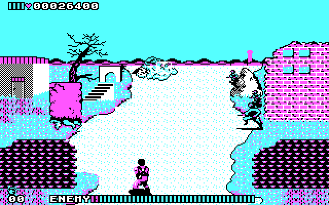 Cabal IBM PC/Compatibles Screenshot: Blowing up some tanks...