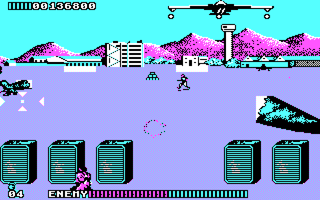 Cabal IBM PC/Compatibles Screenshot: Watch out for attacks from above!