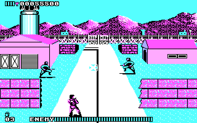 Cabal IBM PC/Compatibles Screenshot: On to the next area...enemies appearing already!