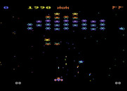 Galaxian for Atari 5200 - Some Galaxians attack in formation, others attack individually...