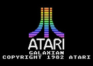 Galaxian for Atari 5200 - Atari logo ang game title.