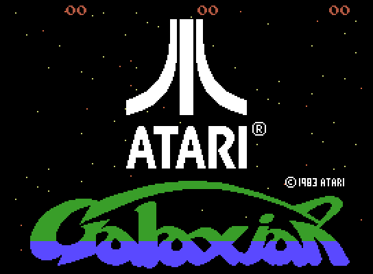 Galaxian ColecoVision Screenshot: Title screen.