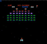 Galaxian for NES / Famicom - Game start.
