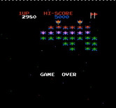 Galaxian for NES / Famicom - Game over.